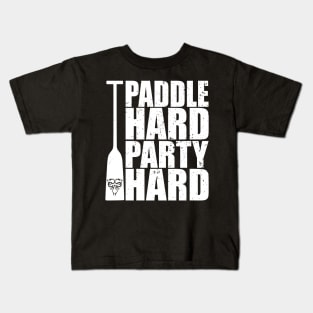 Paddle Hard Party Hard - Funny Dragon Boat Kids T-Shirt